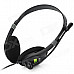 HYUNDAI HY-302MV 3.5mm Plug Stereo Headphone - Black