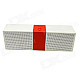 F1 Portable Wireless Bluetooth V4.0 Speaker w/ NFC - White + Red
