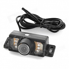 Car Rearview 2.4GHz Wireless CMOS 420TVL Camera w/ 7-LED Night Vision - Black