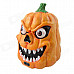 Halloween Costumes Lighting + Acoustic Induction Terrorist Pumpkin Ghost Head - Orange + Black