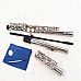 Mid-Range 16-Hole Obturator Silver-plated Brass Flute - Silver