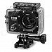 HD 1080P 2.0" Screen Waterproof Sport CCD 12MP Wide Angle Camera - Black