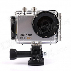 ISHARE DV-008 1.5" 12.0 MP Wi-Fi CMOS 1080P Full HD Outdoor Sports Digital Video Camera