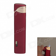 Fashionable Super Fire Windproof Butane Flame Lighter - Red