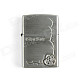 Noble Rose Relievo Kerosene Lighter - Silver