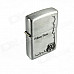 Noble Rose Relievo Kerosene Lighter - Silver