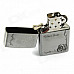 Noble Rose Relievo Kerosene Lighter - Silver