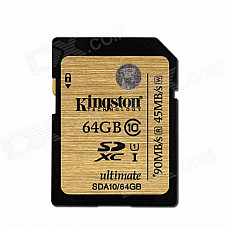 Kingston Digital Ultimate Flash SDXC Memory Card - Golden (64GB / Class 10 UHS-I)