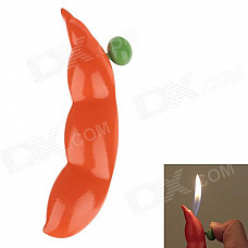 Pea Shape Zinc Alloy Oil Lighter - Orange + Green