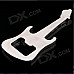 Portable Creative Guitar Shaped Bottle Opener Keychain - Silver