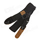 William Universal Canvas Guitar Strap - Black + Orange