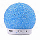 BT1046 Wireless Bluetooth Speaker w/ Hands-Free, TF, FM, Micro USB - Blue + White