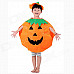 Halloween Costumes Pumpkin Shape Children's Festival Costumes - Orange + Green + Black