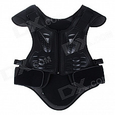 Men's Back Chest Protective Motorcycle Riding Body Armor - Black