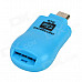 2-in-1 Micro USB OTG TF Card Reader for Cell Phone / Tablet PC - Blue