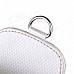 Carbon Fiber Pattern Microfiber Leather Upscale Hanging Debris Bag - White
