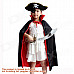 Children's Halloween Prop Double-sided Cloak for Costume Party - Black + Red