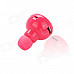 DUALANE D00280 Hands-Free Bluetooth 4.0 Stereo Music Earphone - Deep Pink