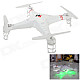 JJRC X46V 2.4GHz 4.5-CH IR Outdoor R/C Helicopter Quadcopter w/ Gyro / 300KP Camera - White + Red