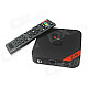 MXQ Quad-Core H.265 Android 4.4.2 Google TV Player Mini PC w/ 1GB RAM, 8GB ROM, EU Plug - Black