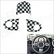 Carking DIY ABS Steering Wheel Covers for BMW Mini Cooper - Black + White
