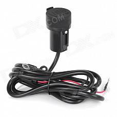 DIY Motorcycle Dual-USB Power Charger Adapter w/ Water Resistant Cover for GPS / Cell Phone