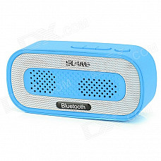 SLANG Q3 3W Bluetooth V3.0 Multifunctional Speaker w/ FM / Micro USB / TF / USB / 3.5mm - Light Blue