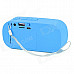 SLANG Q3 3W Bluetooth V3.0 Multifunctional Speaker w/ FM / Micro USB / TF / USB / 3.5mm - Light Blue