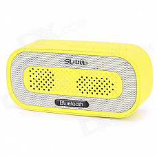 SLANG Q3 3W Bluetooth V3.0 Multifunctional Speaker w/ FM / Micro USB / TF / USB / 3.5mm - Yellow