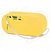 SLANG Q3 3W Bluetooth V3.0 Multifunctional Speaker w/ FM / Micro USB / TF / USB / 3.5mm - Yellow