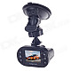 XINGTIANXIA HD-186 1.5" LTPS 5.0MP Car Vehicle DVR Camcorder w/ 4-IR LED / G-sensor - Black