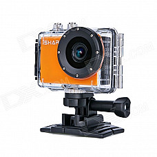 TS601W Waterproof FHD 1080P 1.5" LCD 1.2MP CMOS Wi-Fi DV Sports Camera for Phone / Tablet - Orange