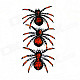 Halloween Paper Spider Ceiling / Wall Hanging Decoration - Orange + Black (3 PCS)