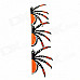 Halloween Paper Spider Ceiling / Wall Hanging Decoration - Orange + Black (3 PCS)