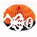 Halloween Paper Skeleton Parachute Hanging Wall / Ceiling Decoration - Orange + Black + White