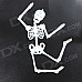 Halloween Glow-in-the-Dark PVC Skeleton Bones Decoration - White