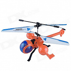 M39 Rechargeable 3.5-CH R/C Helicopter w/ Gyroscope / Remote Controller - Orange + Blue