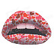 3D Sexy Heart Lip Style Car Decoration Sticker - Red + Multi-colored