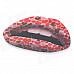 3D Sexy Heart Lip Style Car Decoration Sticker - Red + Multi-colored