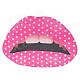 3D Sexy Dot Lip Style Car Decoration Sticker - Pink + White
