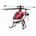 MJX F49 2.4G 4-CH Single-Blade R/C Helicopter Toy w/ Videography Function - Red + White + Black