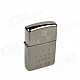 Vision Chart Style Iron Cigarette Lighter - Silver + Black