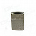 Vision Chart Style Iron Cigarette Lighter - Silver + Black