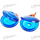 Hard Plastic Castanets - Translucent Blue (Pair)