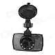602C 2.5" Screen HD CMD 120° Wide-angle Car DVR Video Recorder Camera Camcorder - Black + Grey