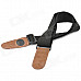 FENDER Cotton + Leather Guitar Strap (Black)