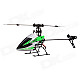 Hisky HCP100 2.4GHz 6-CH 3-Axis Gyro Flybarless R/C Helicopter - Green + White