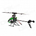 Hisky HCP100 2.4GHz 6-CH 3-Axis Gyro Flybarless R/C Helicopter - Green + White