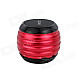 HOTT SP016 Mini Waterproof Metallic Bluetooth Subwoofer Speaker w/ TF / FM - Red