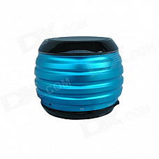 HOTT SP016 Mini Waterproof Metallic Bluetooth Subwoofer Speaker w/ TF / FM - Blue